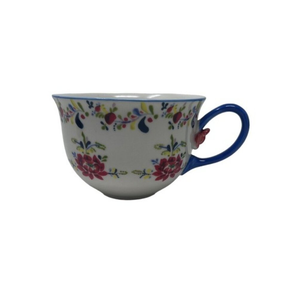 Anthropologie Cadiz Floral Mug Tea Cup